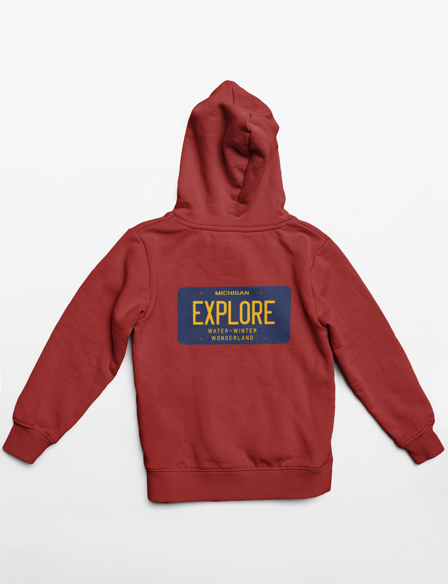 Explore MI License Plate Heavyweight Hoodie