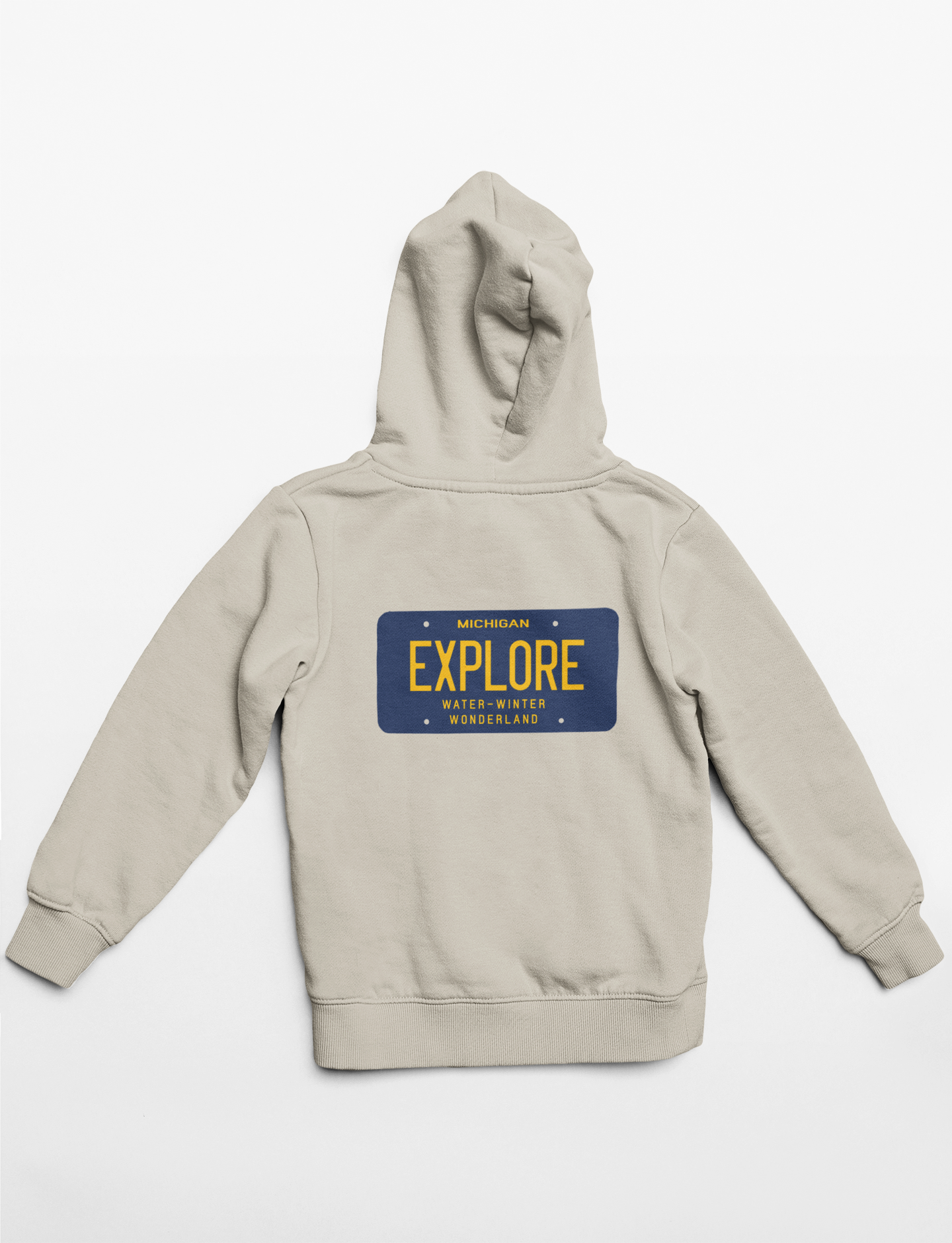 Explore MI License Plate Heavyweight Hoodie